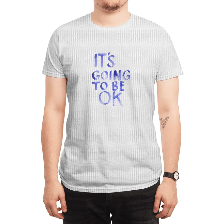 Positive affirmation statment It's Going To Be Ok in bold handwritten letters Spor T-Shirt