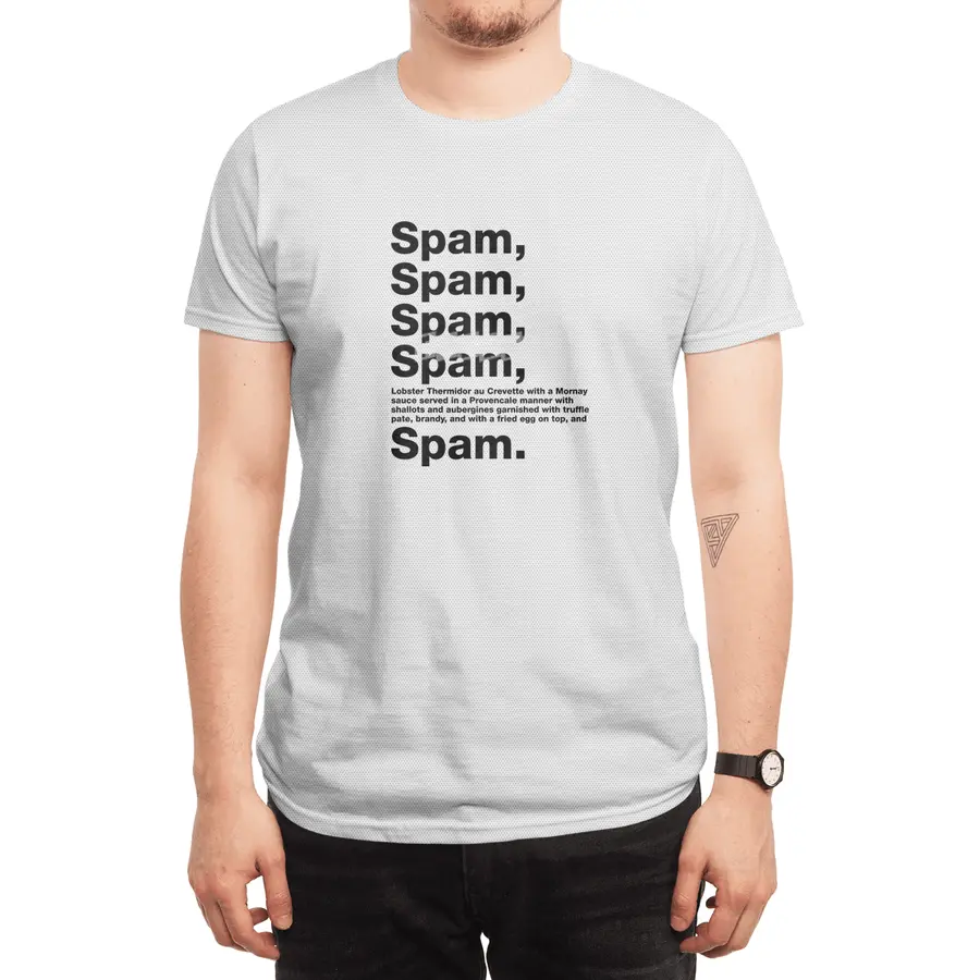 Lovely Spam - Black Text Spor T-Shirt