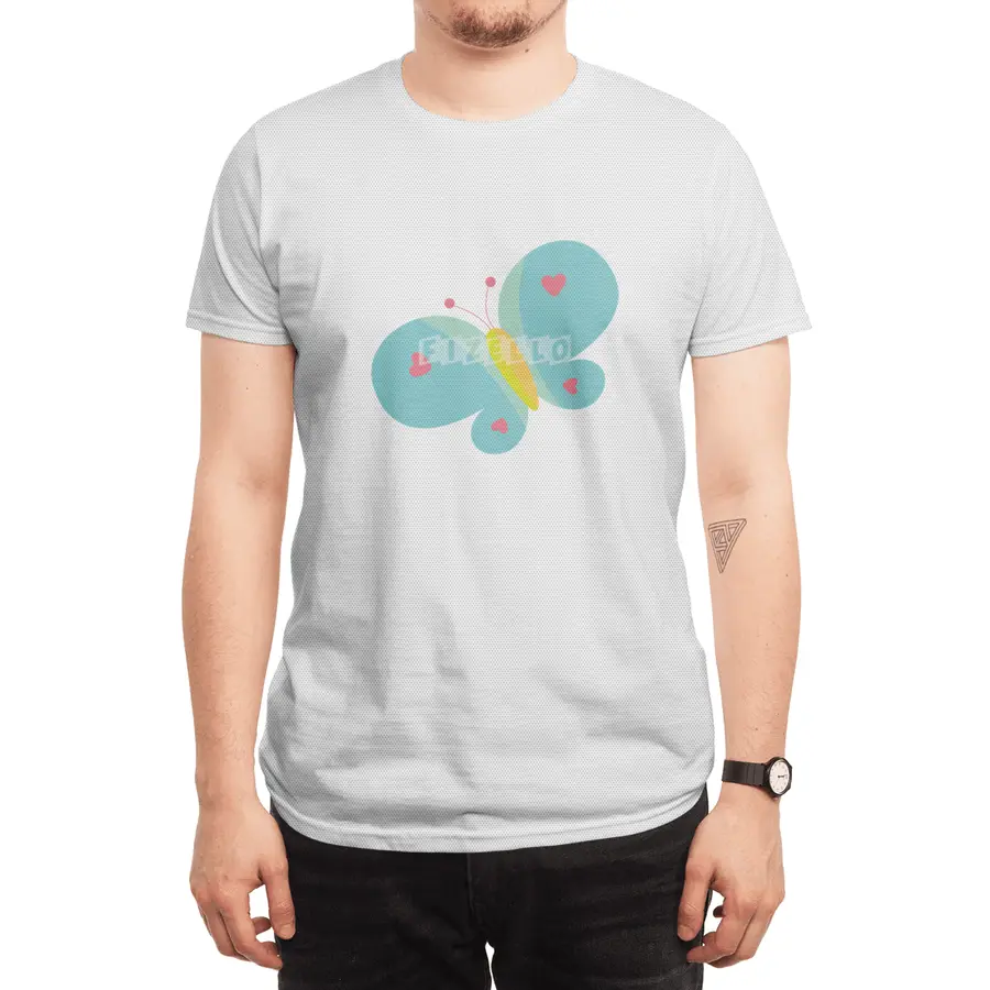 Lovely Butterfly Spor T-Shirt