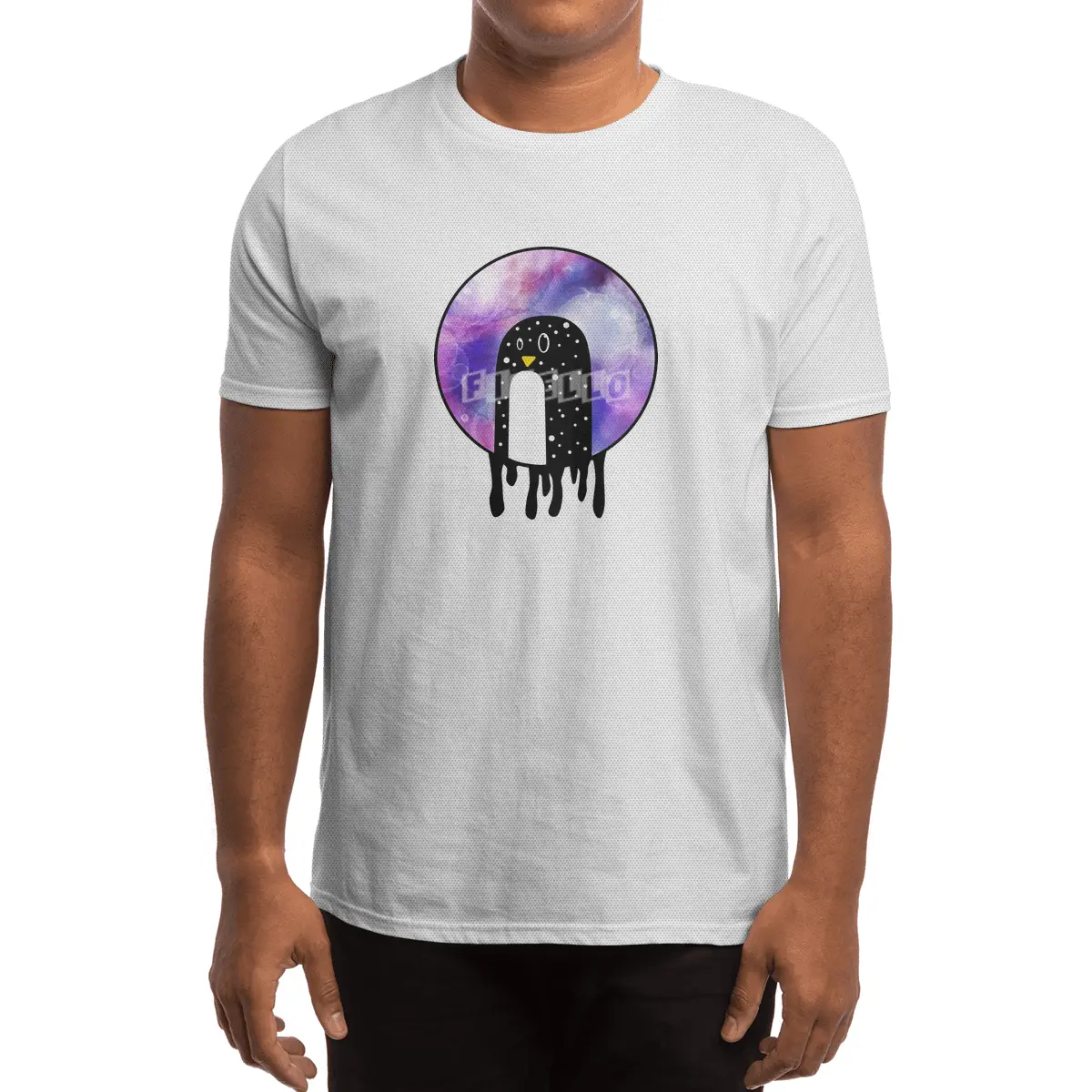 The penguin of the Galaxy Spor T-Shirt