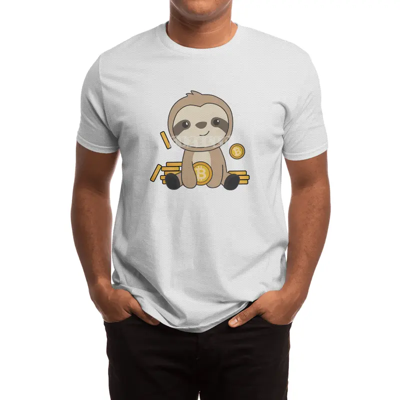 Bitcoin Faultier Coins Hold Digital Currency Spor T-Shirt