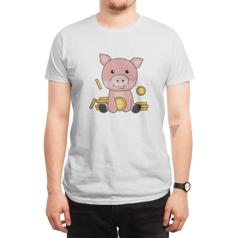 Bitcoin Piggy Bank Hodl Coins Hold Digital Spor T-Shirt