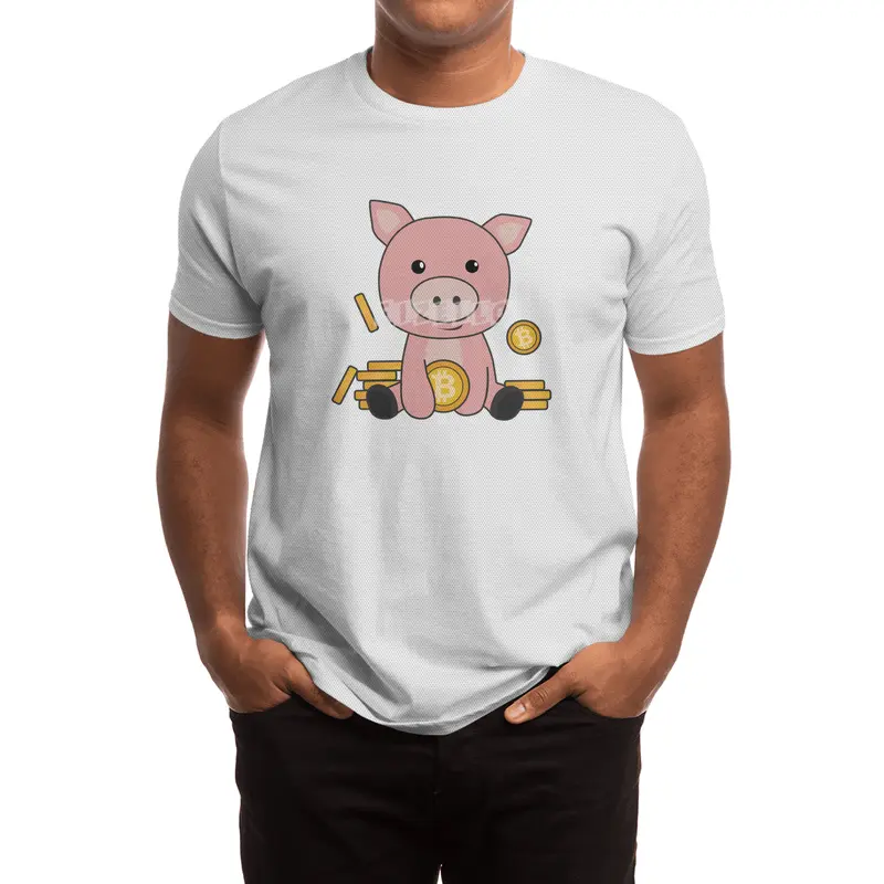 Bitcoin Piggy Bank Hodl Coins Hold Digital Spor T-Shirt