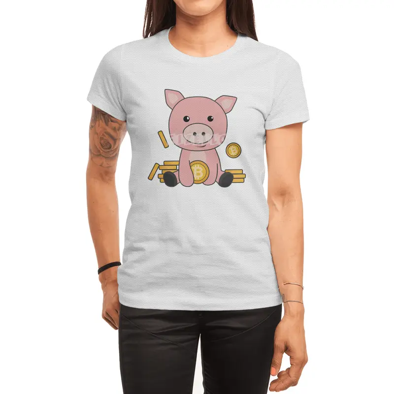 Bitcoin Piggy Bank Hodl Coins Hold Digital Spor T-Shirt
