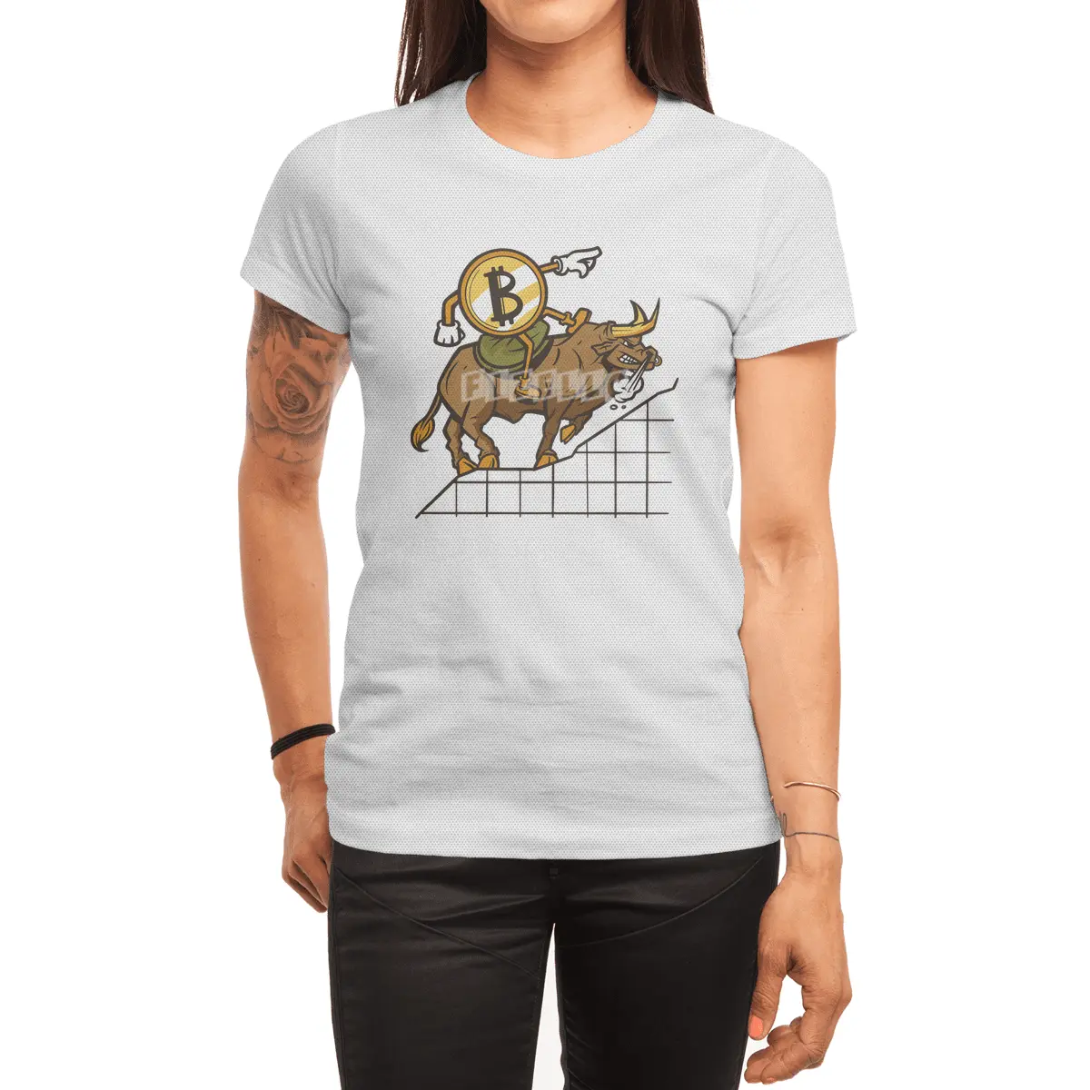 Bitcoin Bull Spor T-Shirt