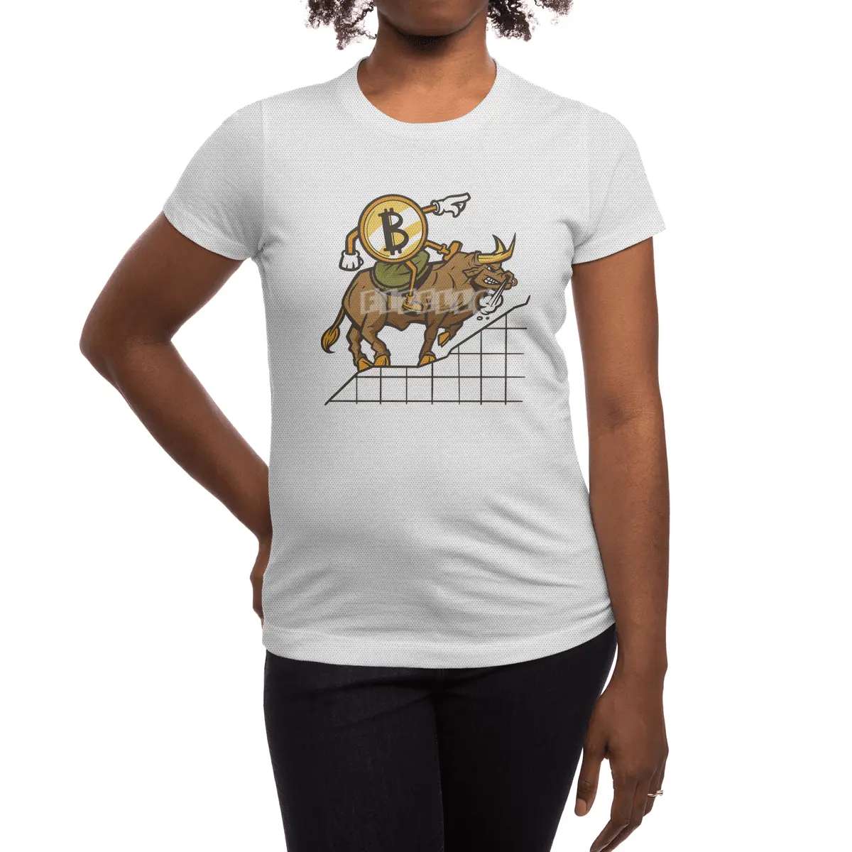 Bitcoin Bull Spor T-Shirt