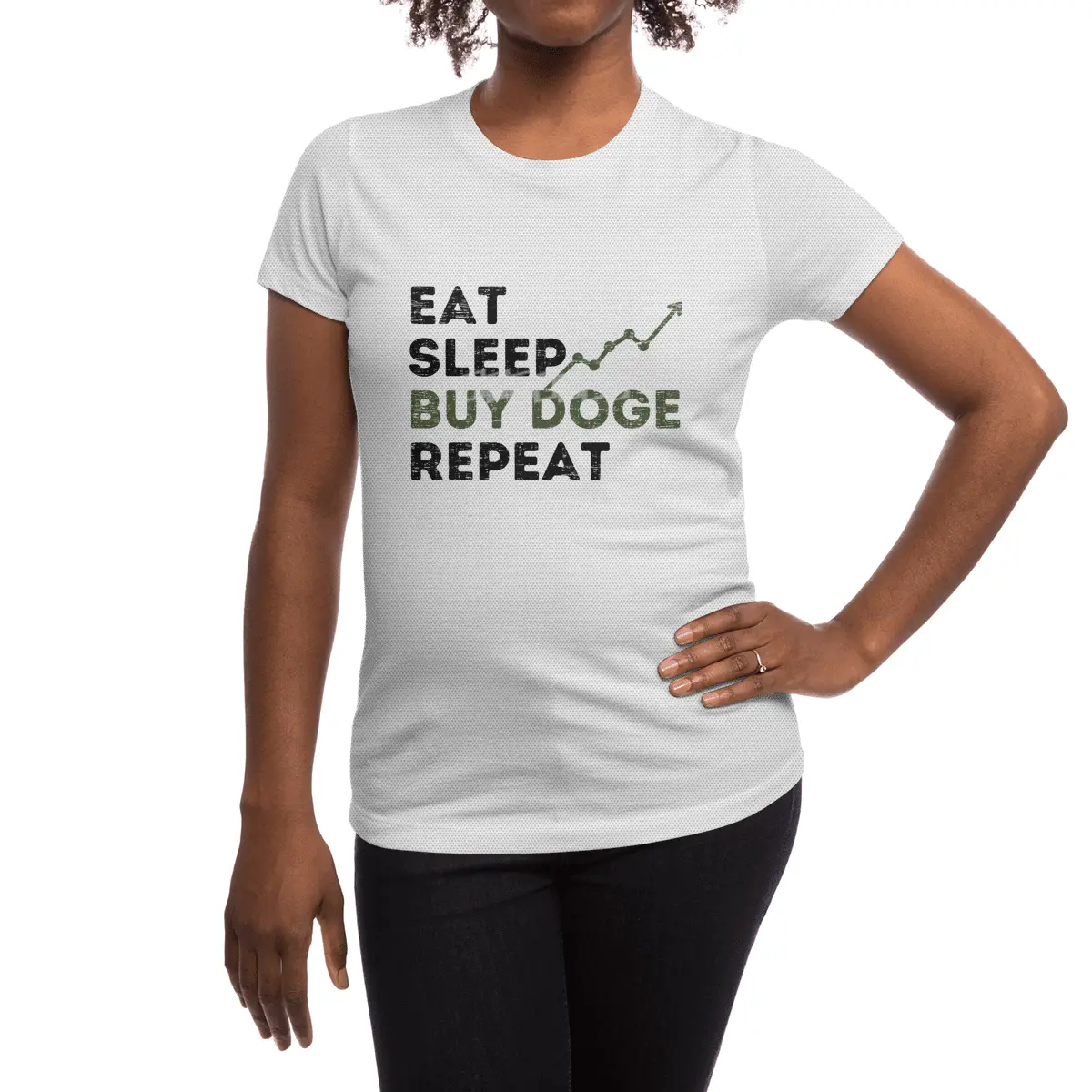 Eat Sleep Buy Doge Repeat,Funny Doge Coin Quotes Spor T-Shirt