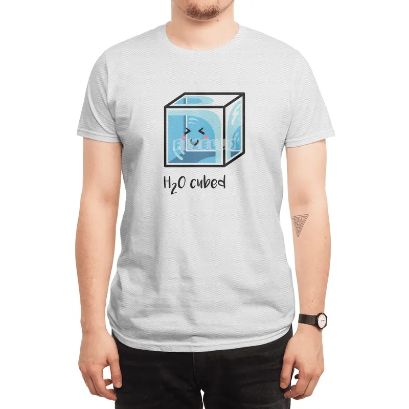 H2O Cubed Ice Block Chemistry Science Joke Spor T-Shirt
