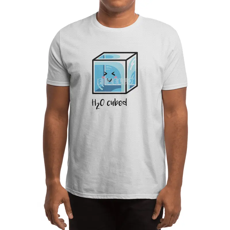 H2O Cubed Ice Block Chemistry Science Joke Spor T-Shirt