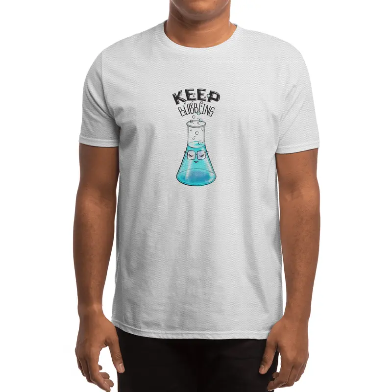 Cute Flask Character Nerdy Chemistry Lab Art Spor T-Shirt