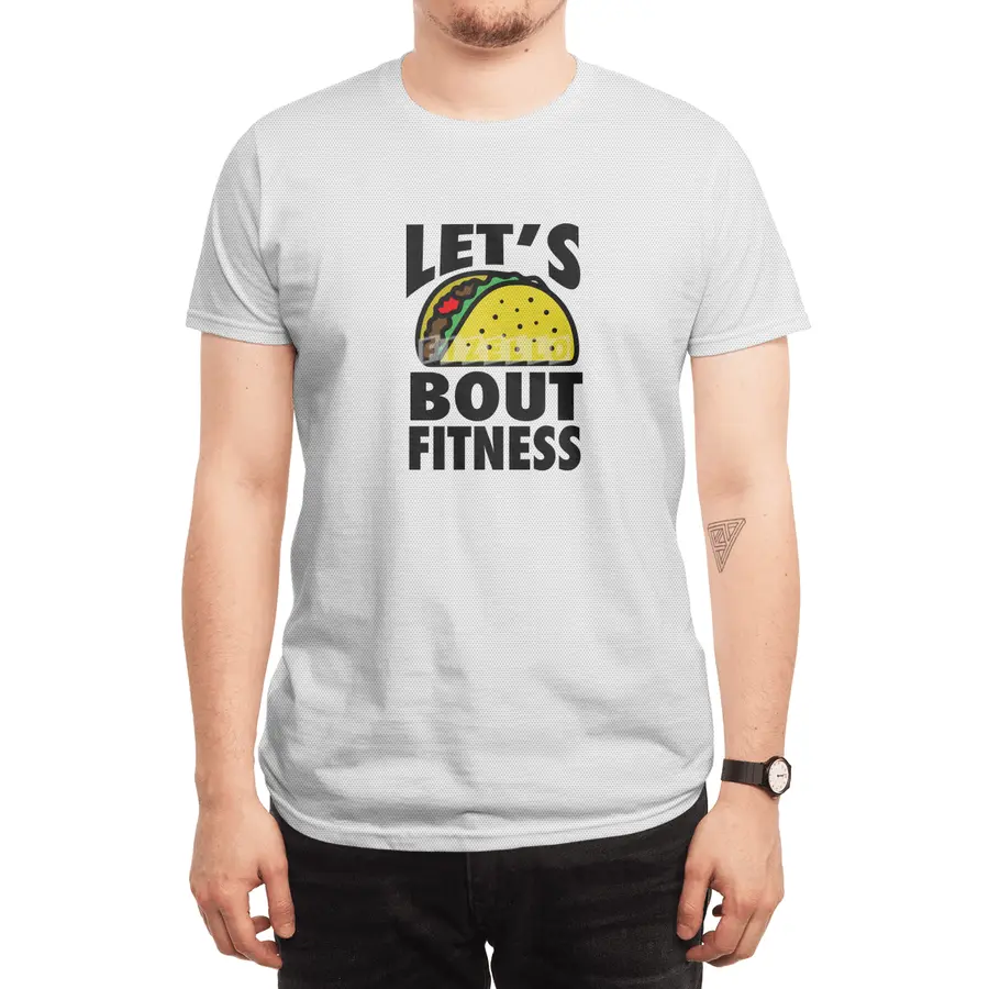 Pink Stars: Let's TACO bout Fitness Spor T-Shirt