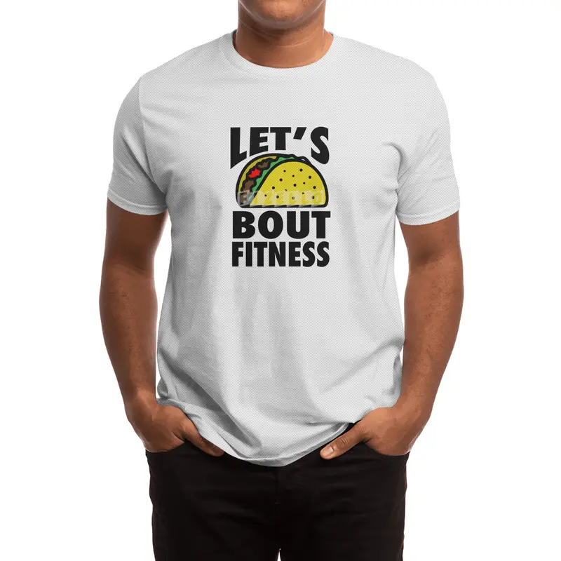 Pink Stars: Let's TACO bout Fitness Spor T-Shirt
