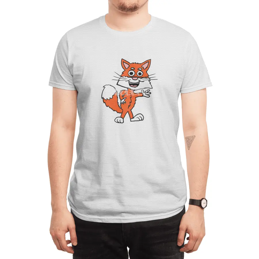 Cartoon fox Spor T-Shirt