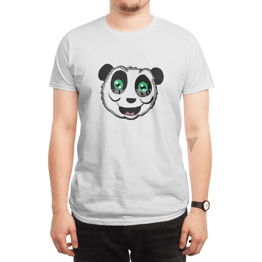 Cartoon Panda head Spor T-Shirt