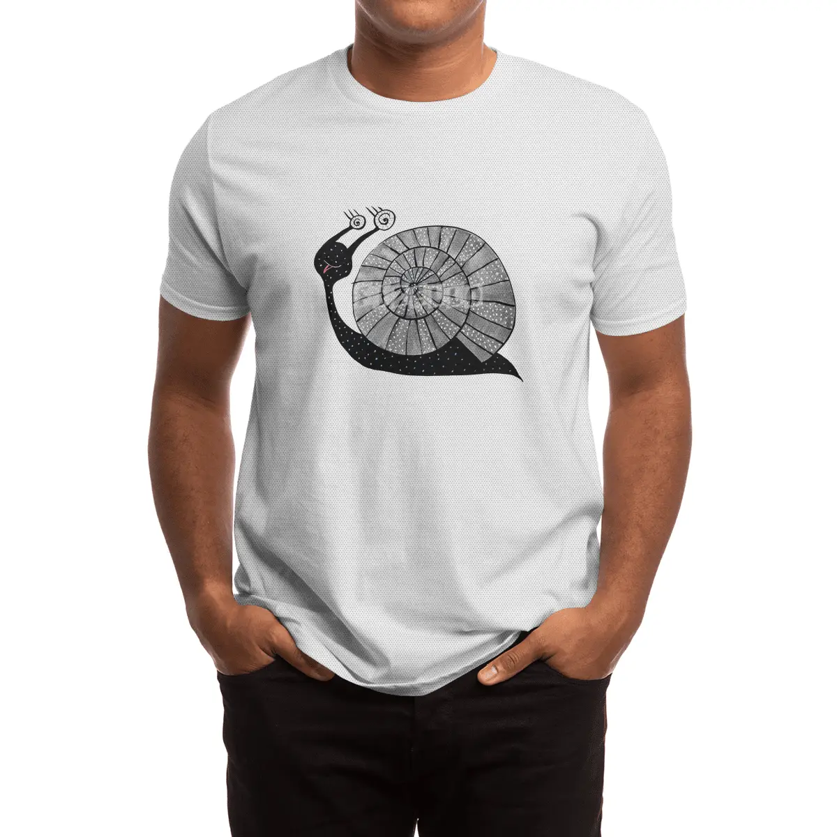 Cute Cartoon Snail Spor T-Shirt