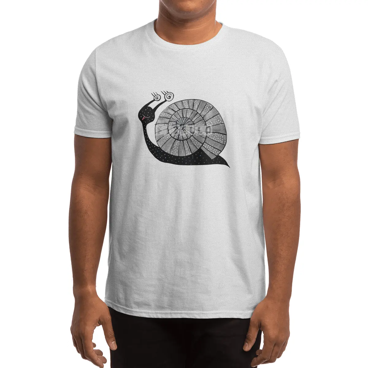 Cute Cartoon Snail Spor T-Shirt