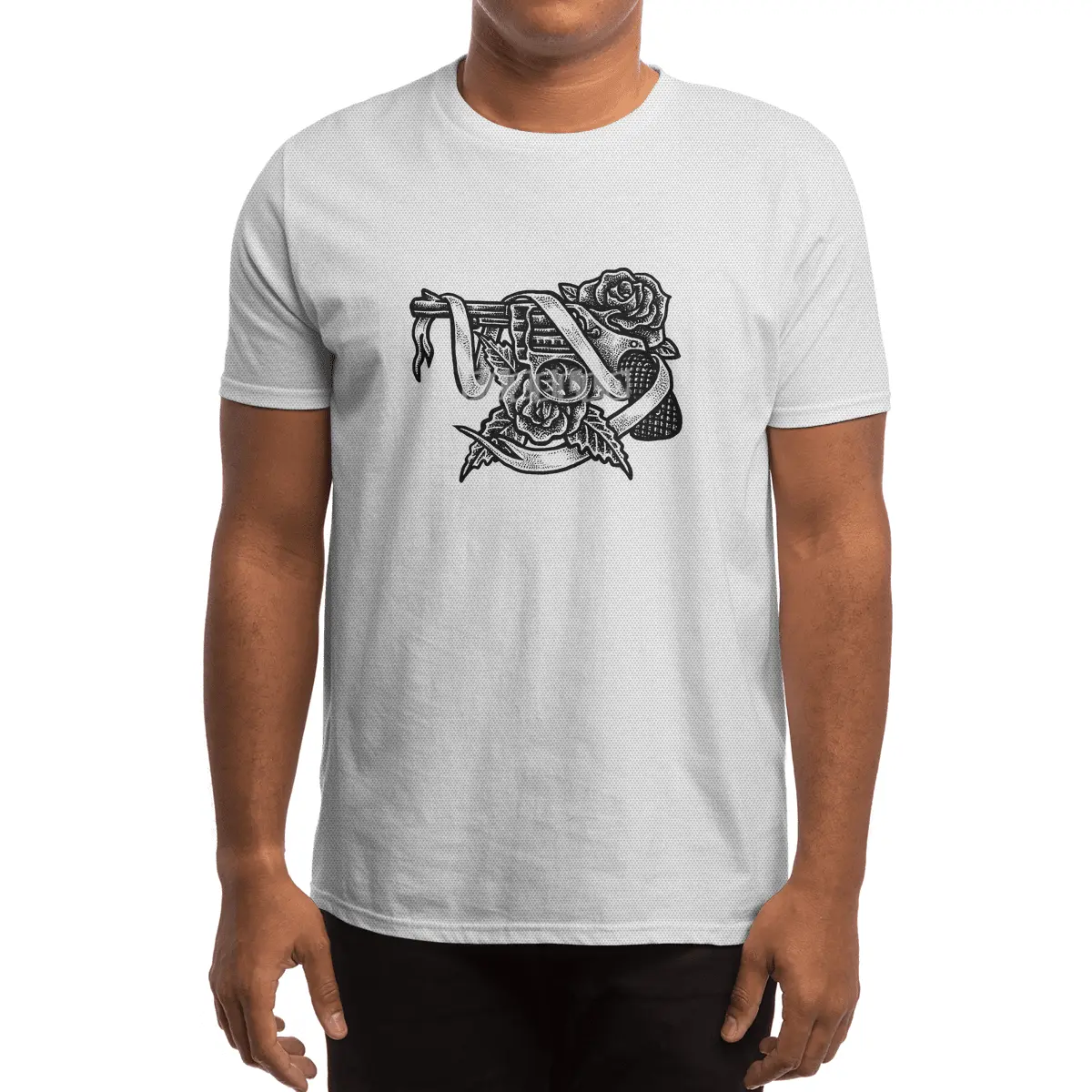 Gun Rose1 Spor T-Shirt