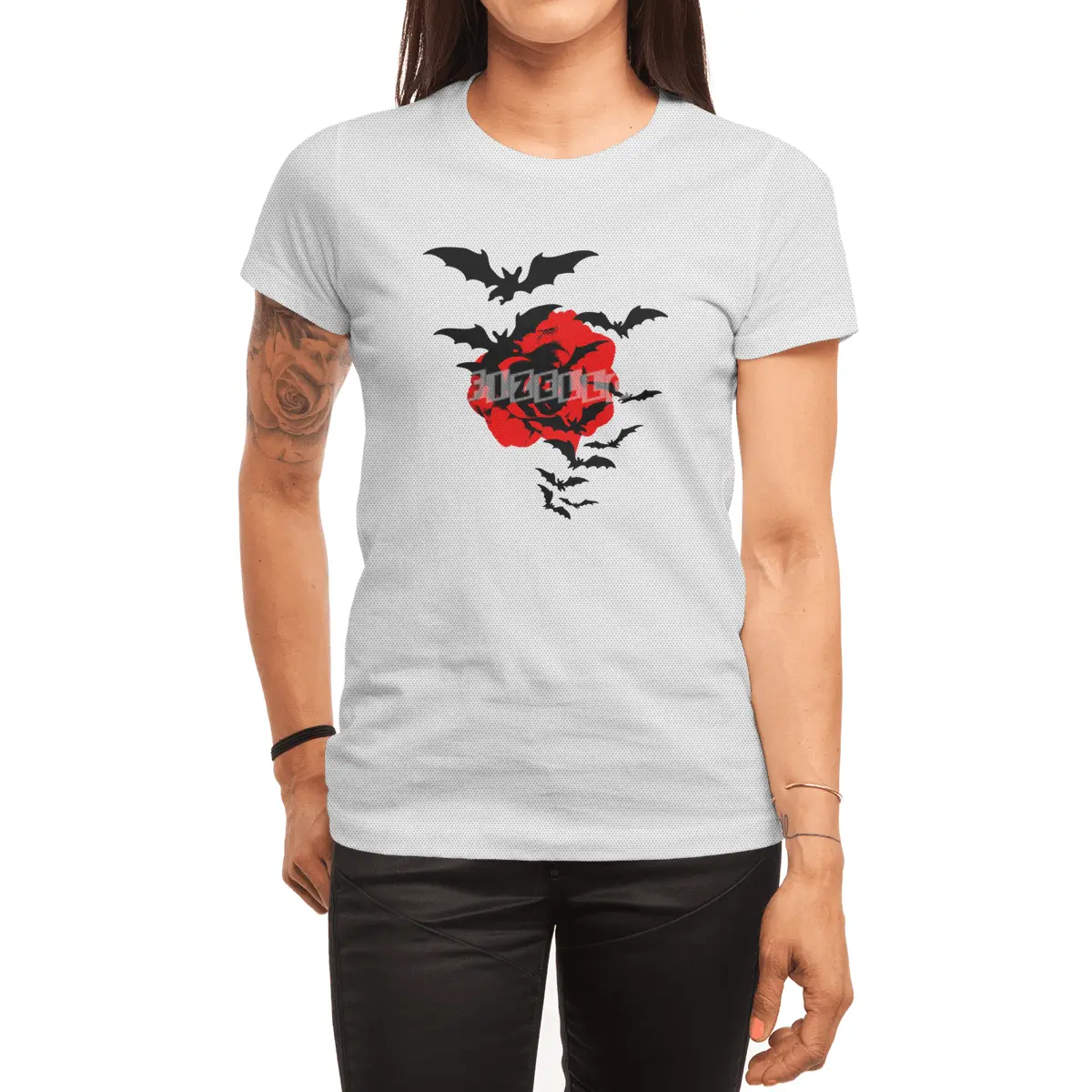 Bat Rose Spor T-Shirt