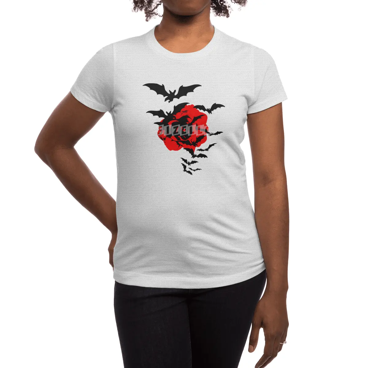 Bat Rose Spor T-Shirt