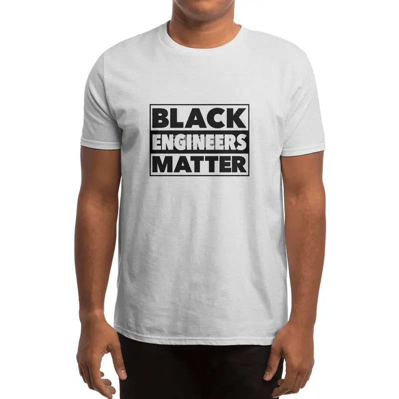 Black Engineers Matter (Black Text) Spor T-Shirt
