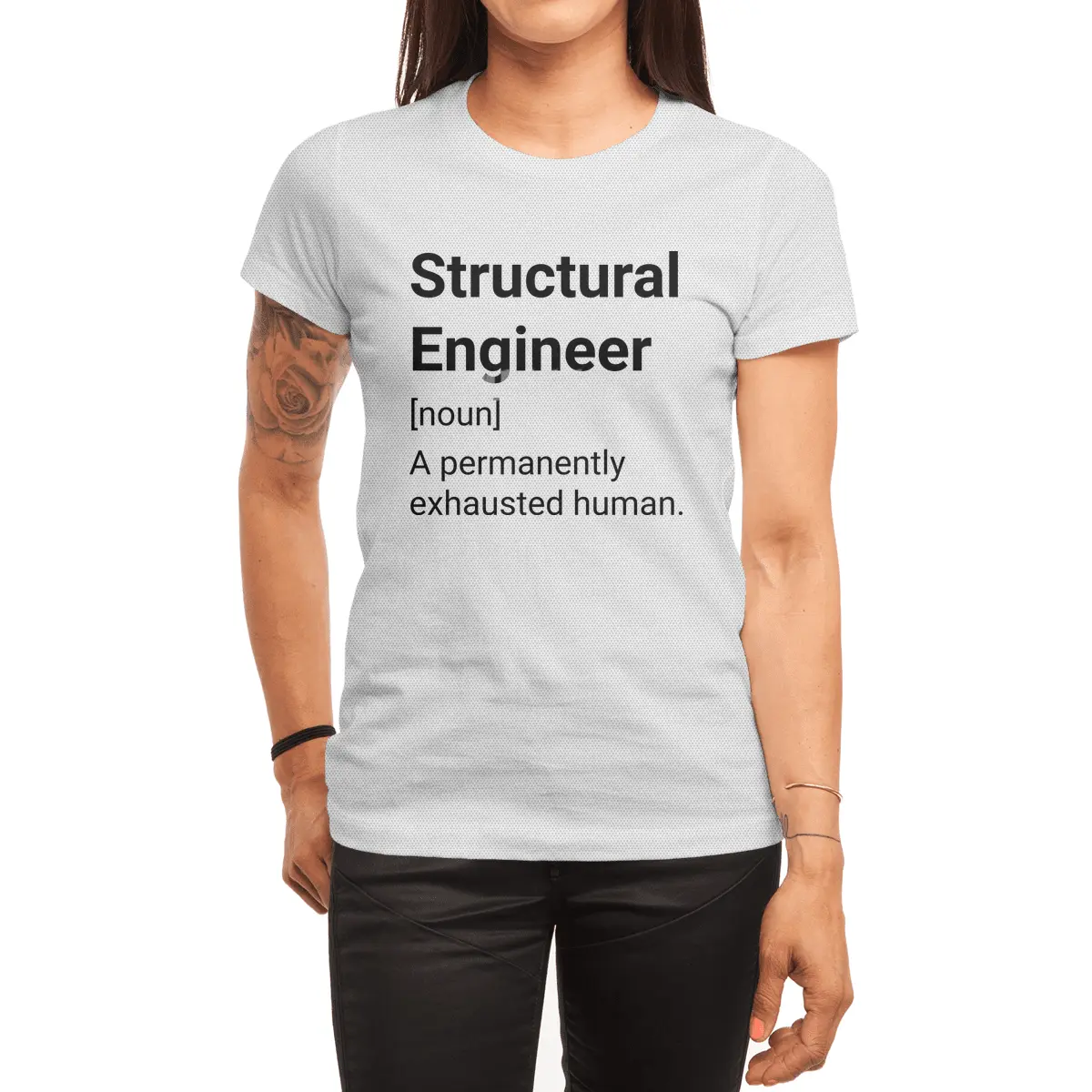 Structural Engineer Meaning: A Permanently Exhausted Human Spor T-Shirt