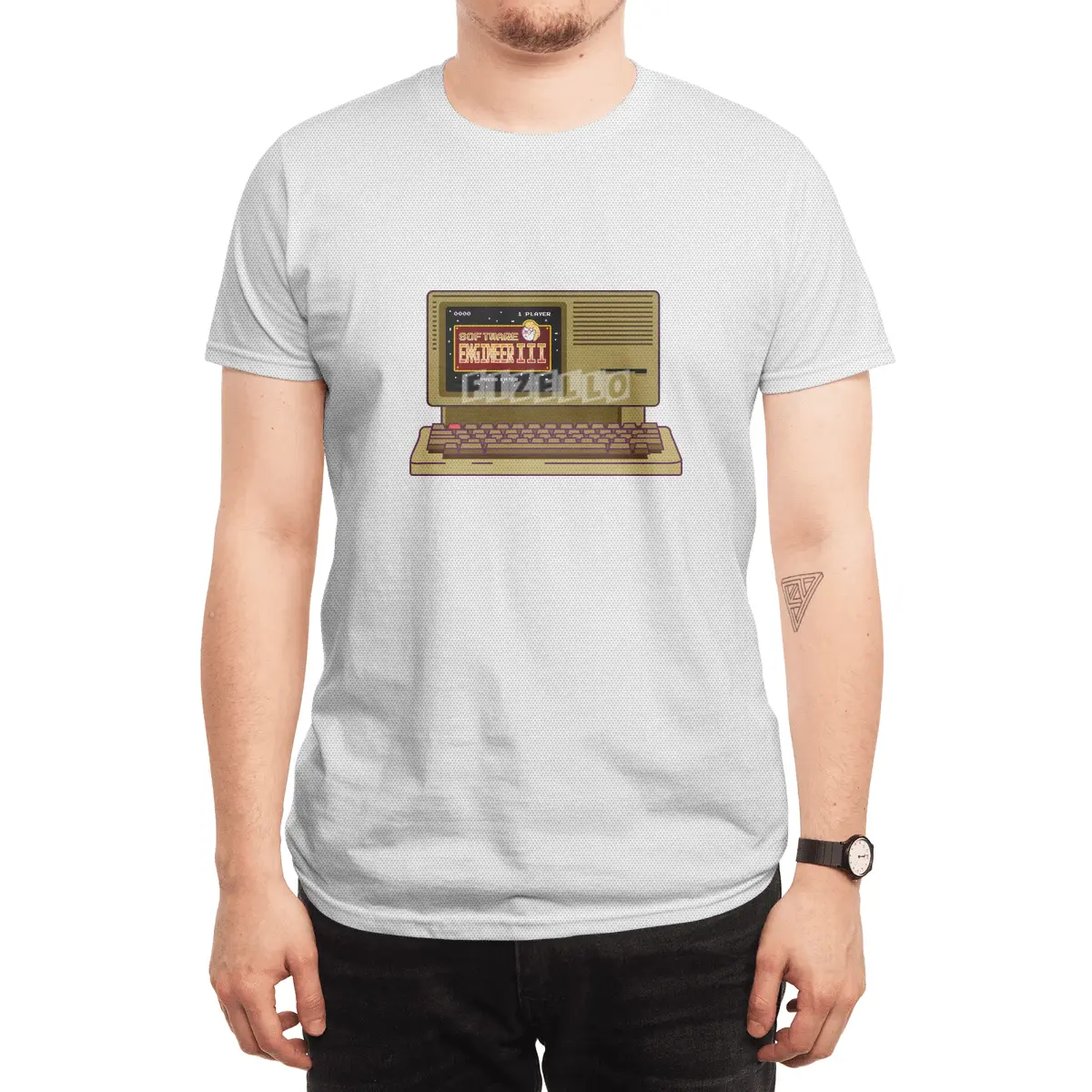 Software Engineer III | Retro Computer Programmer Spor T-Shirt