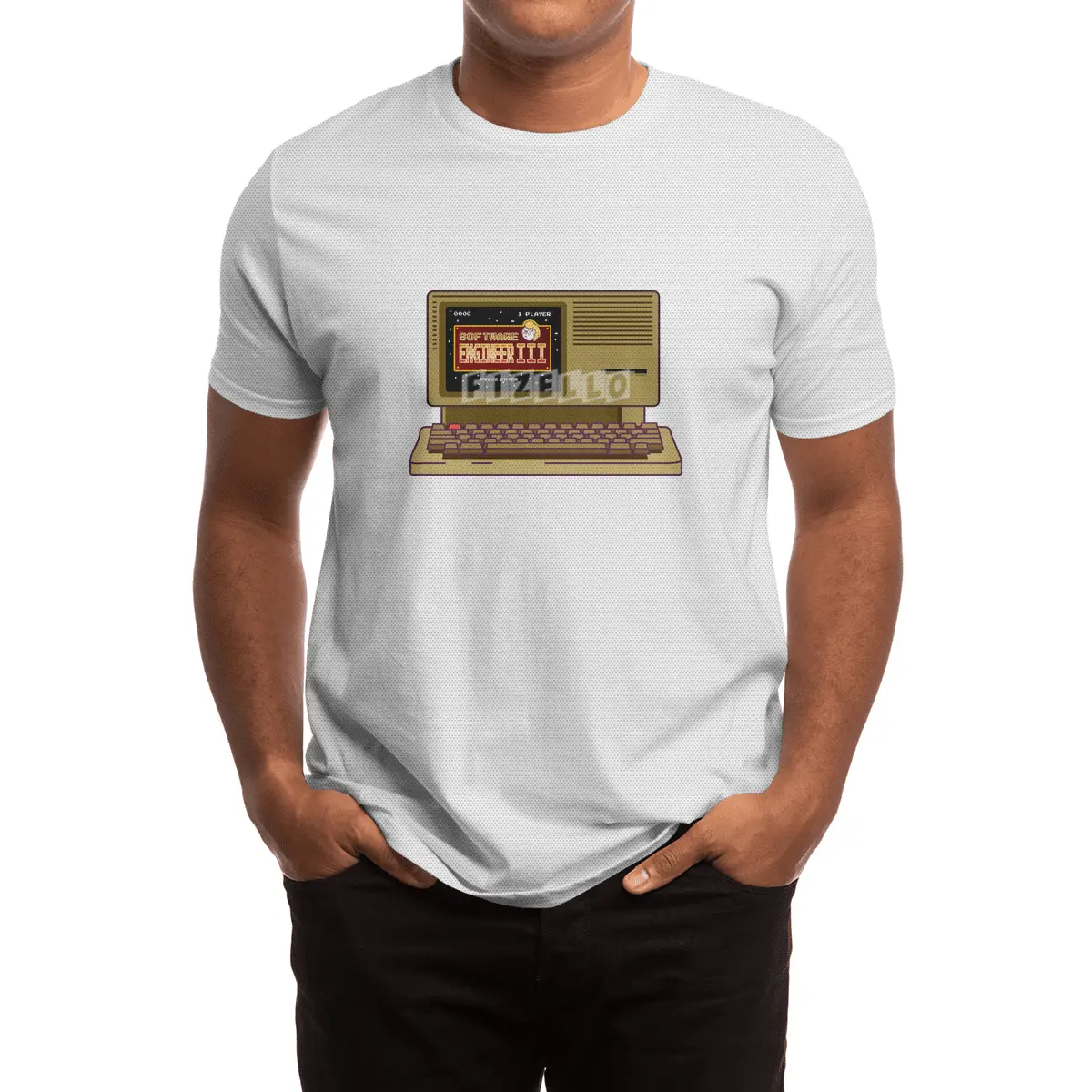 Software Engineer III | Retro Computer Programmer Spor T-Shirt