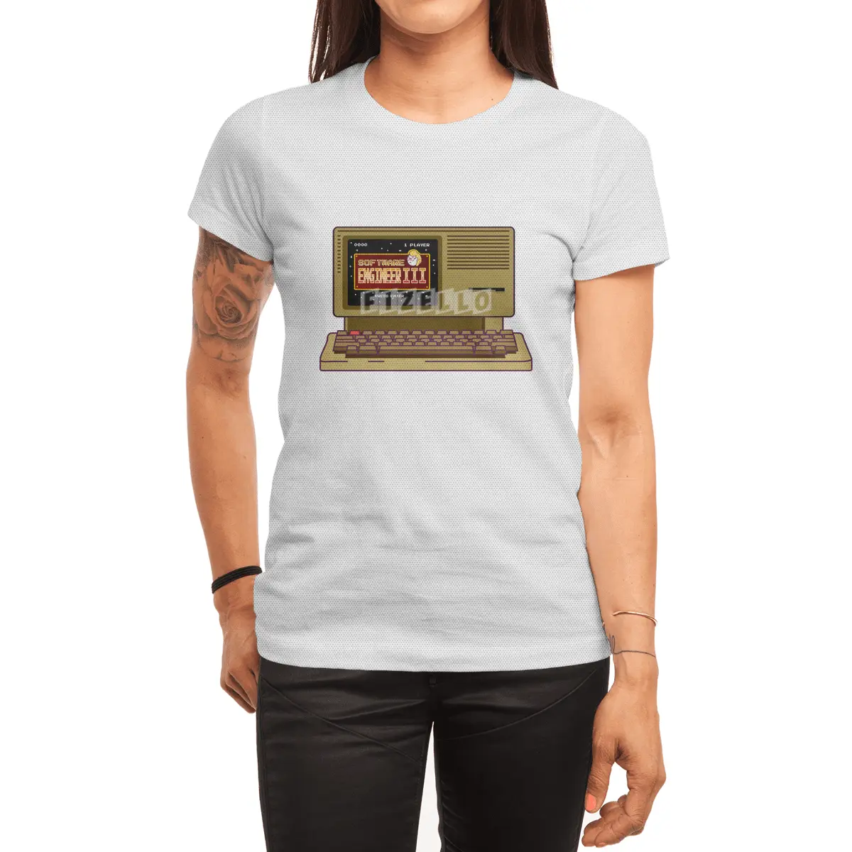 Software Engineer III | Retro Computer Programmer Spor T-Shirt
