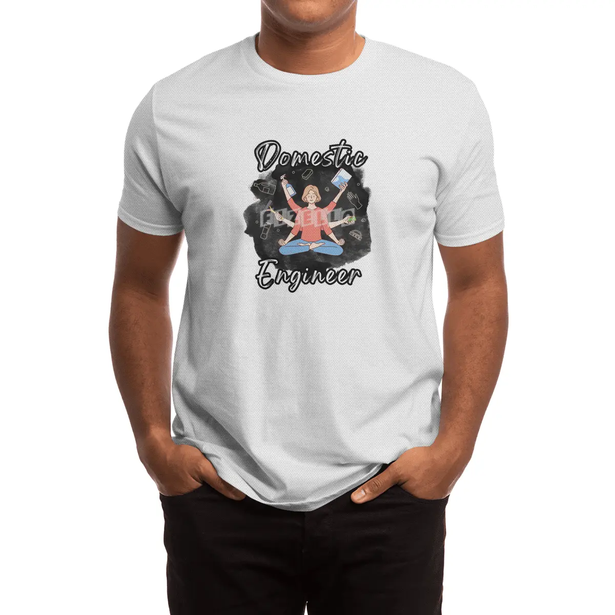 Domestic Engineer Housewife Mom Spor T-Shirt