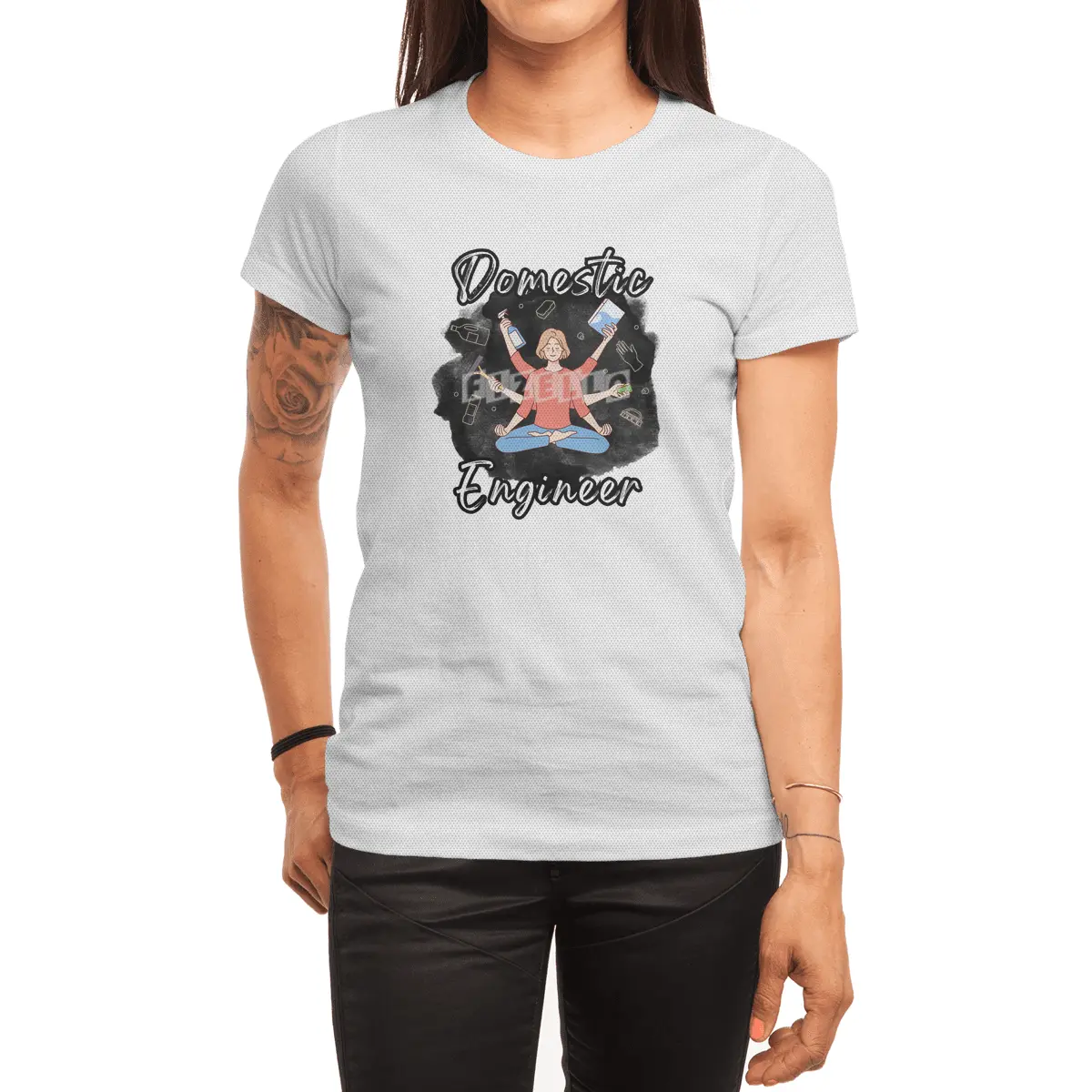 Domestic Engineer Housewife Mom Spor T-Shirt
