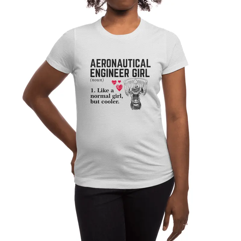 Aeronautical Engineer Girl Spor T-Shirt