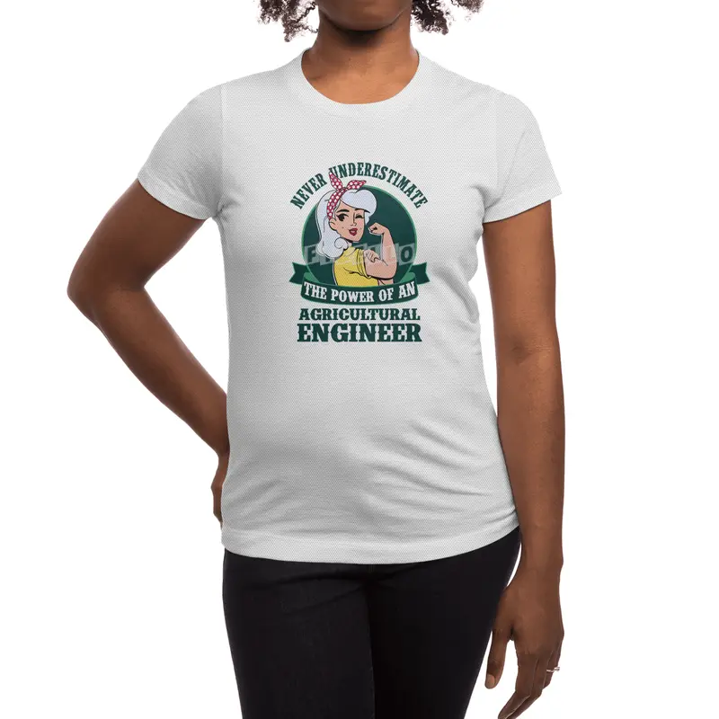 Agricultural Engineer Girl Power Spor T-Shirt