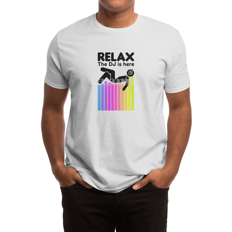 Relax The DJ Is Here Equalizer DJ Rainbow Sound Engineer Spor T-Shirt