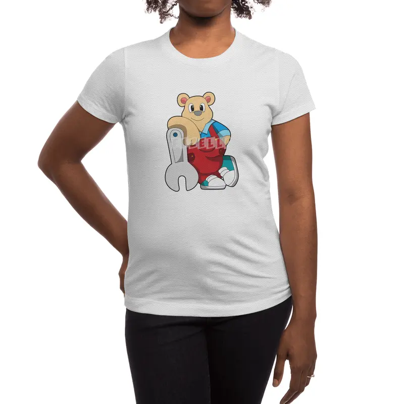Bear as Mechatronics engineer with Wrench Spor T-Shirt