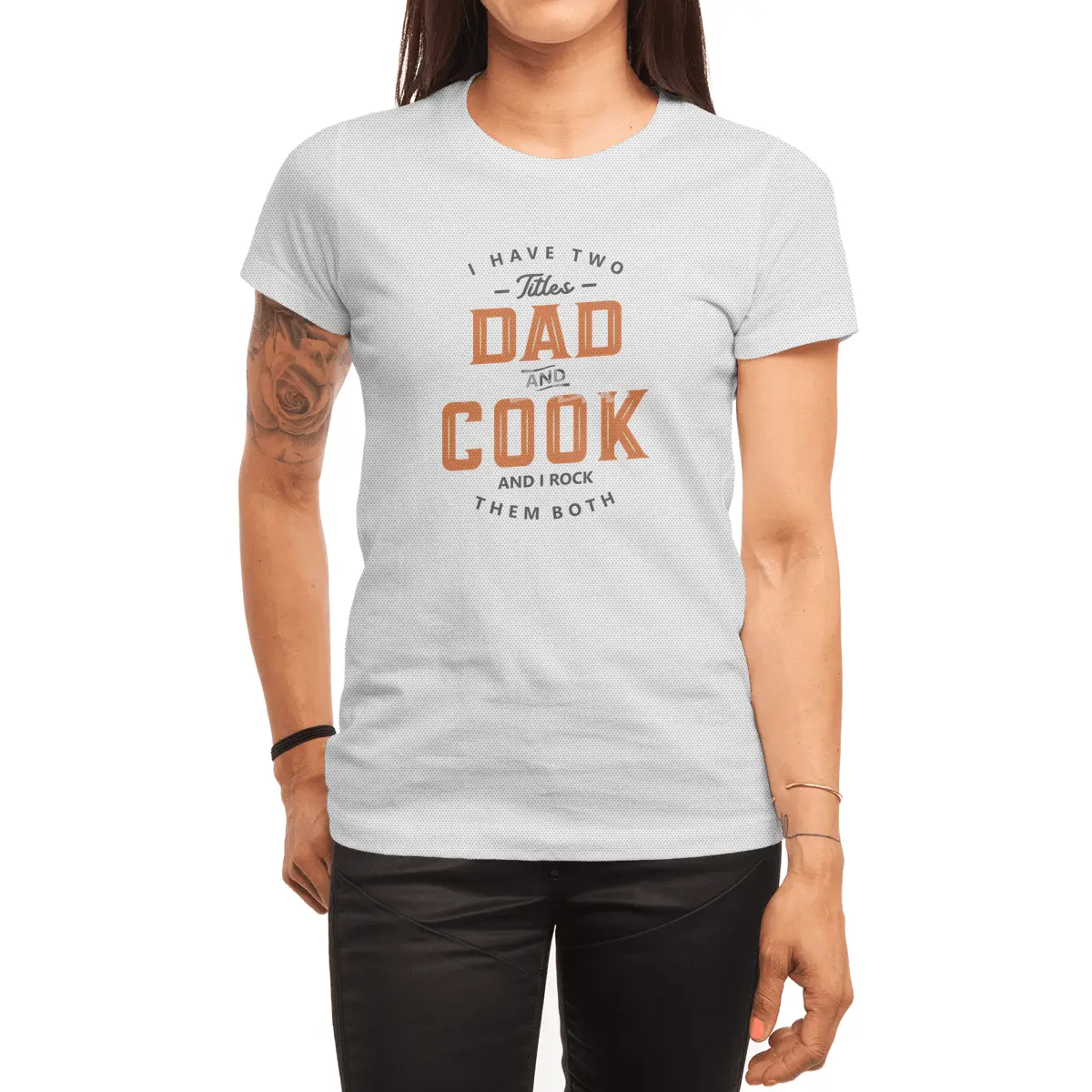 Dad and Cook Funny Job Title Profession Birthday Worker Spor T-Shirt