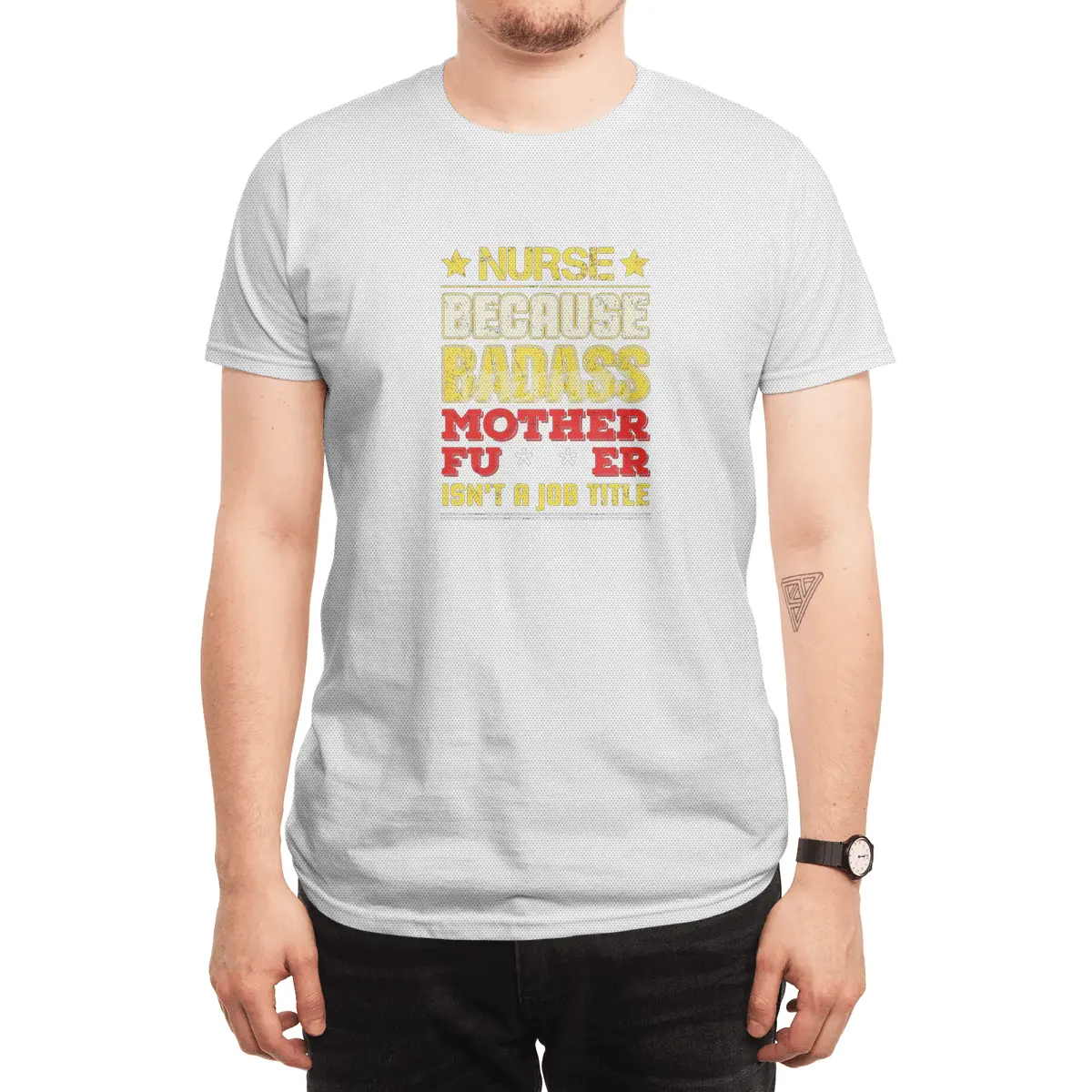 Nurse Because Badass Mother Fucker Isn't A Job Title Spor T-Shirt