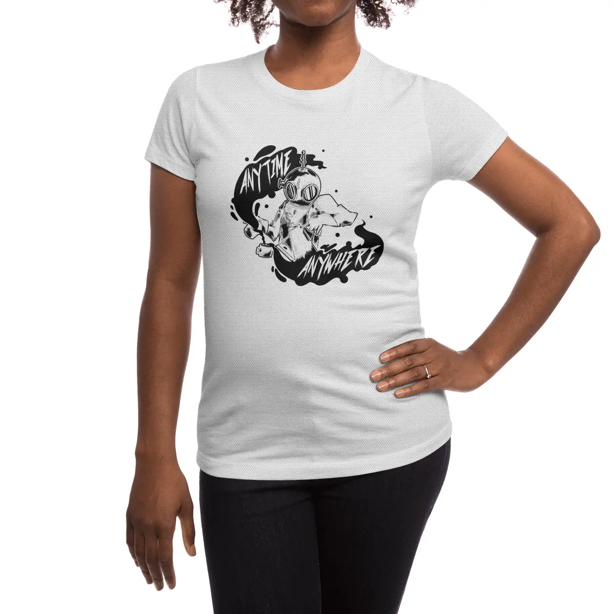 Coffee: Anytime, Anywhere Spor T-Shirt
