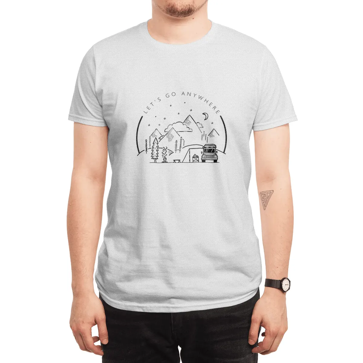 Let's Go Anywhere Spor T-Shirt