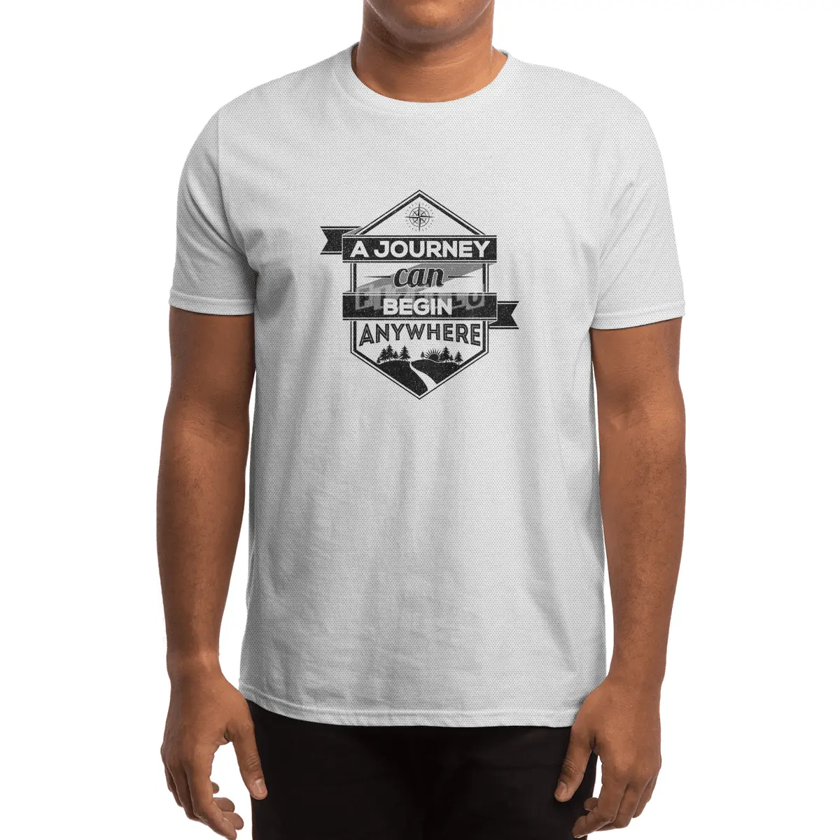 A Journey Can Begin Anywhere Spor T-Shirt