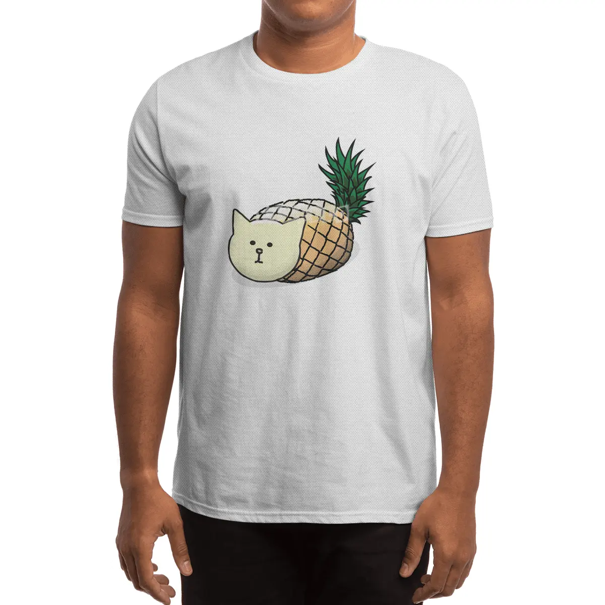 Pineapple Cat Spor T-Shirt