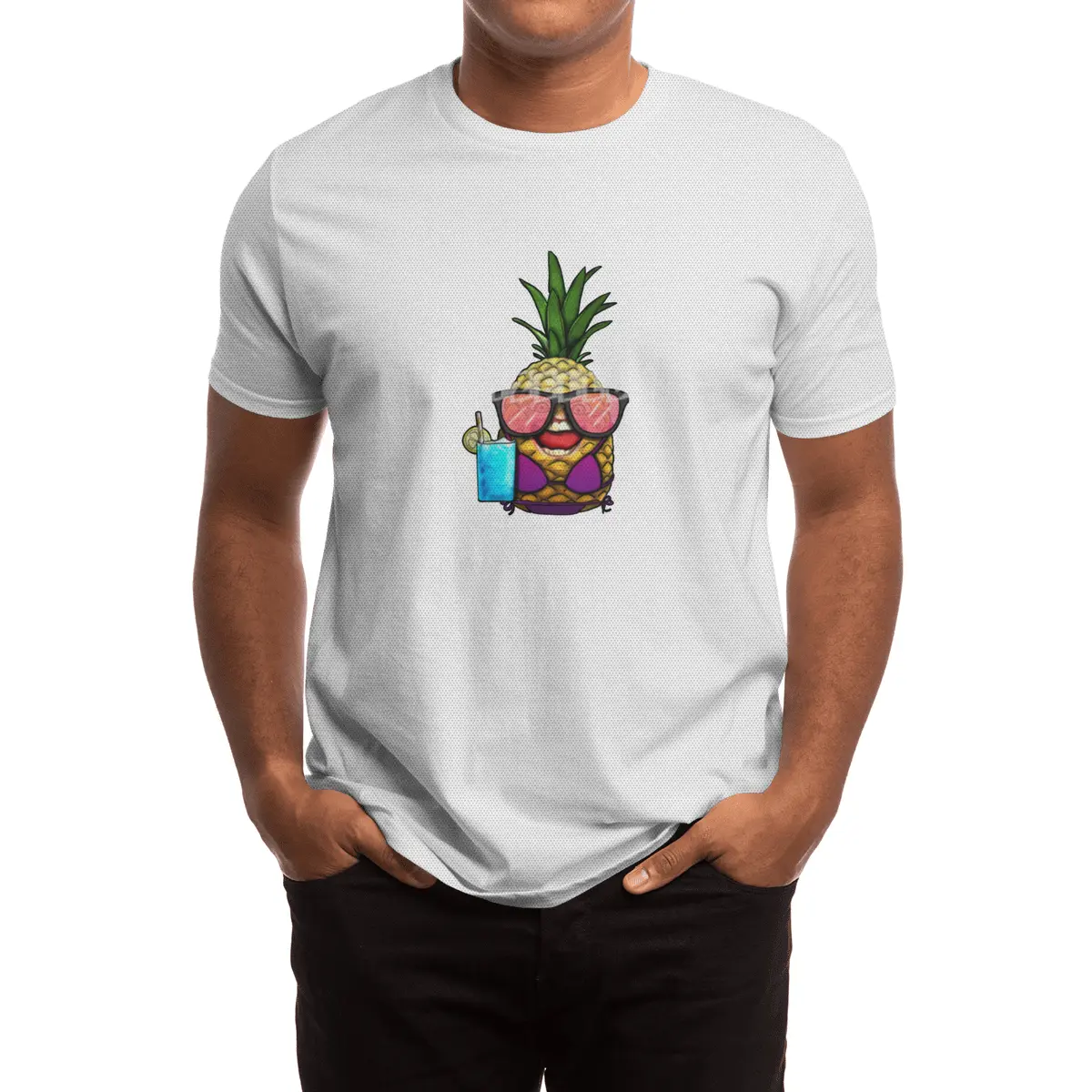 Casual Pineapple Spor T-Shirt