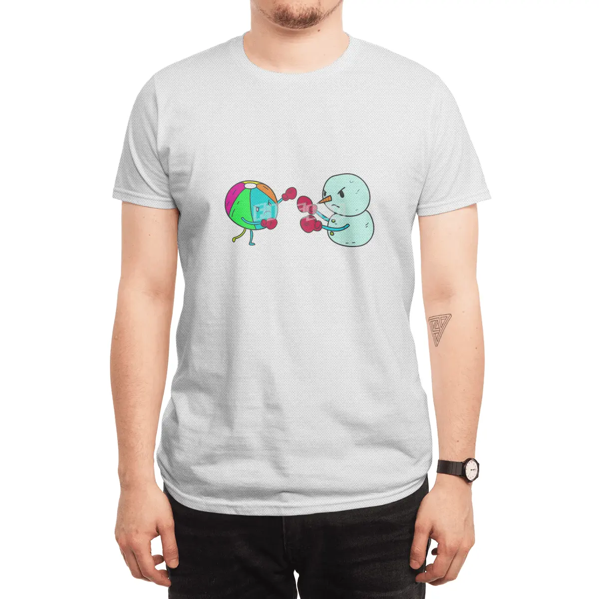 Summer v winter Spor T-Shirt