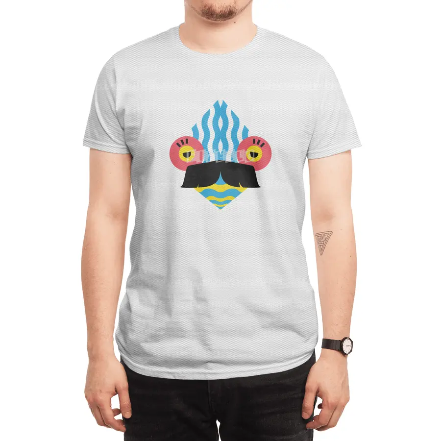 FishMustache Spor T-Shirt