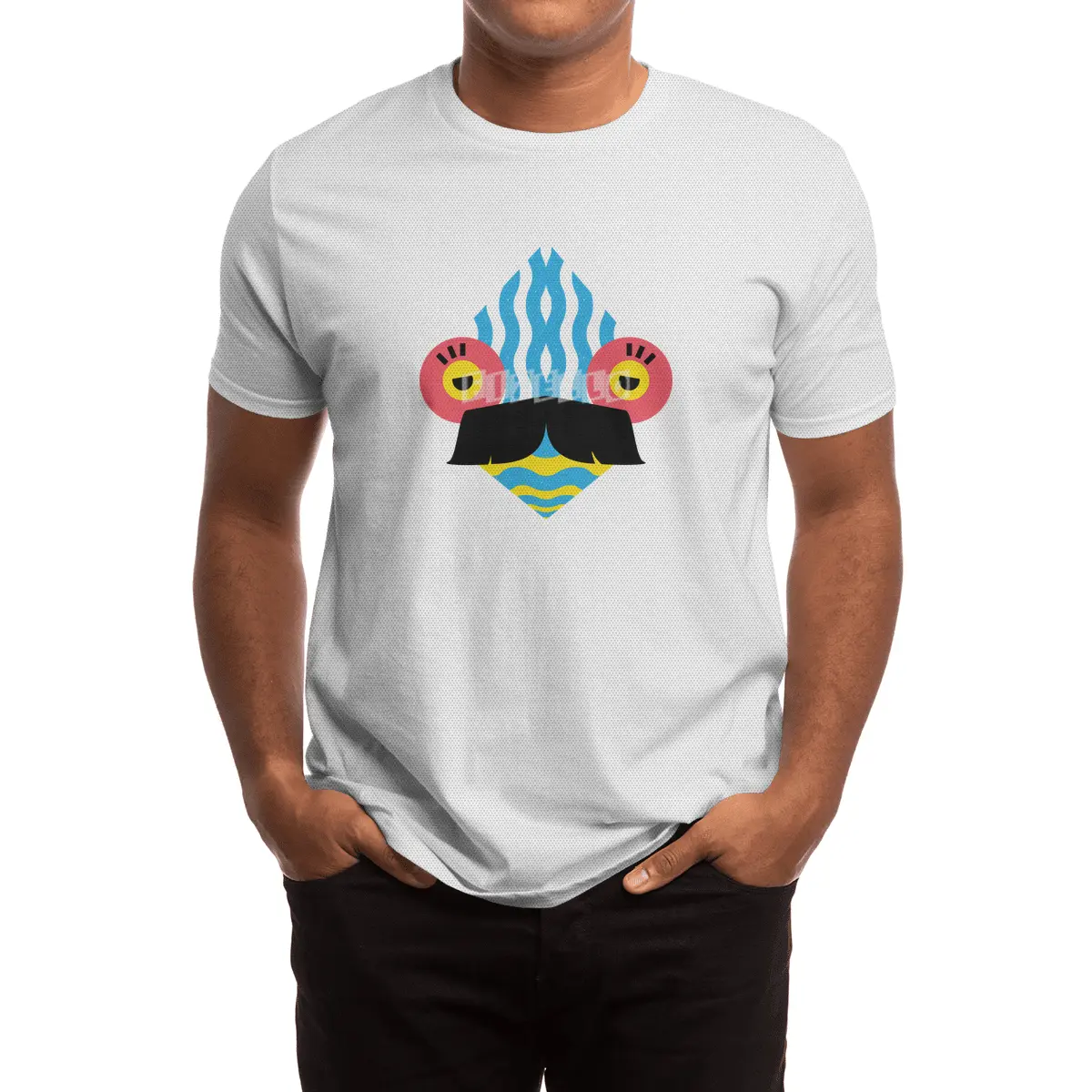 FishMustache Spor T-Shirt
