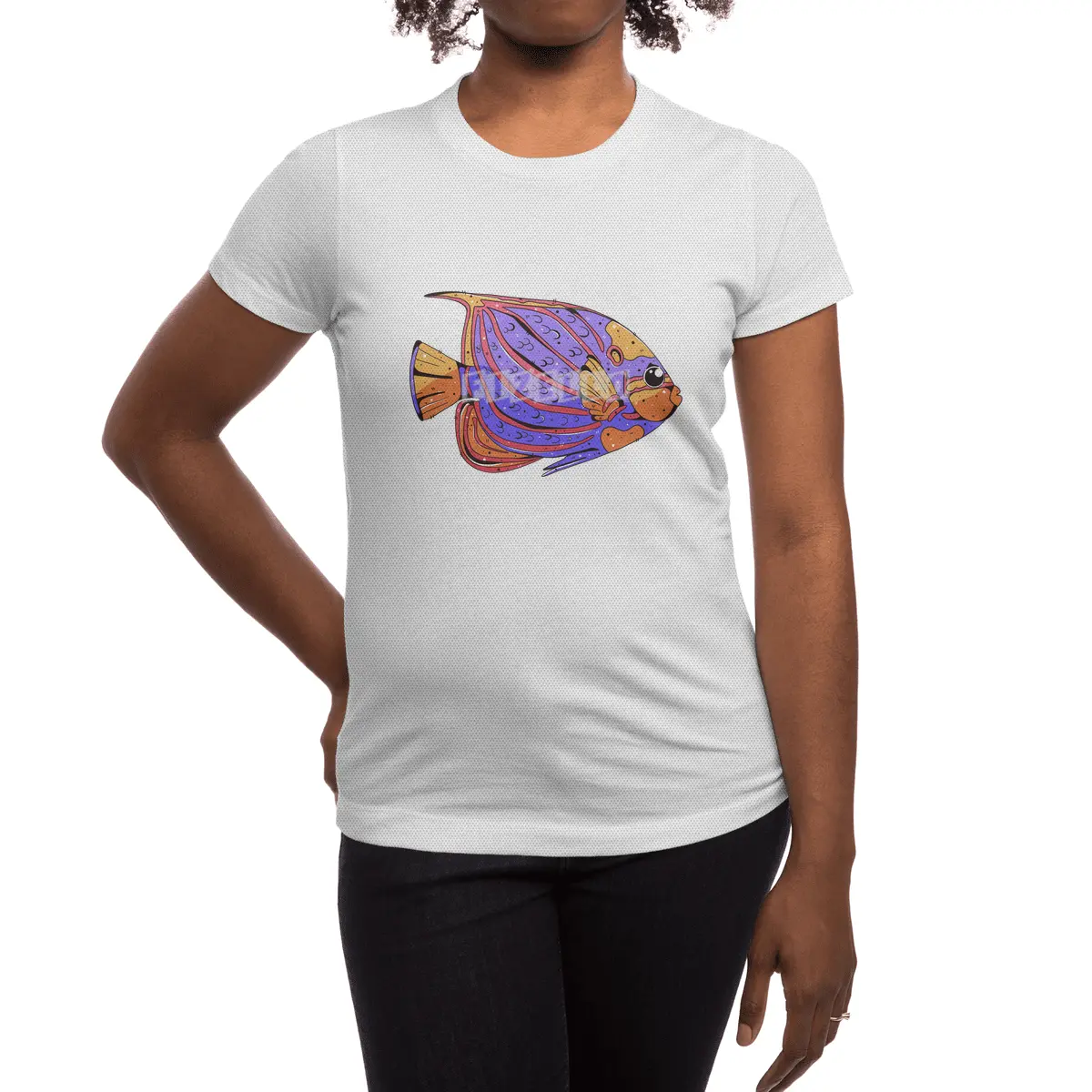 Bluering Angelfish Spor T-Shirt