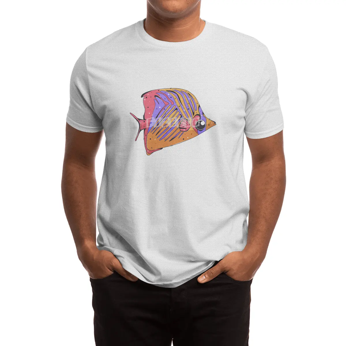 Threadfin Butterflyfish Spor T-Shirt
