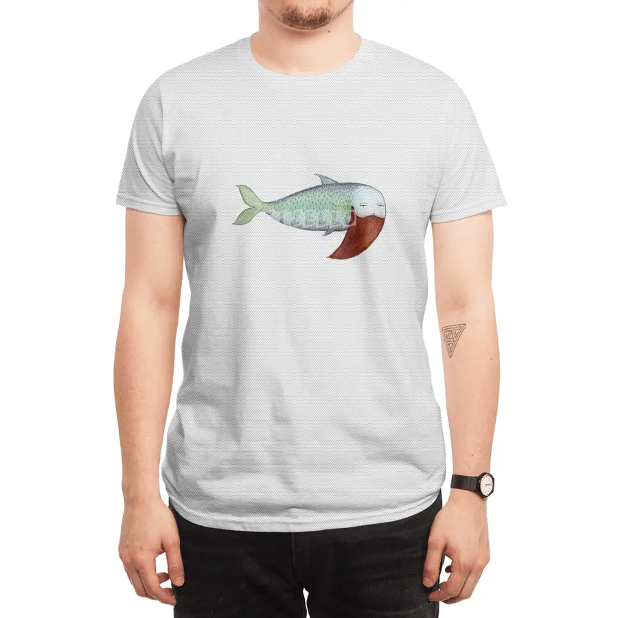 Fish with Beard Spor T-Shirt