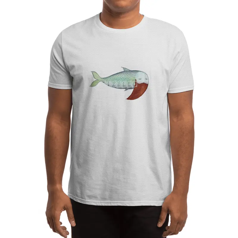 Fish with Beard Spor T-Shirt