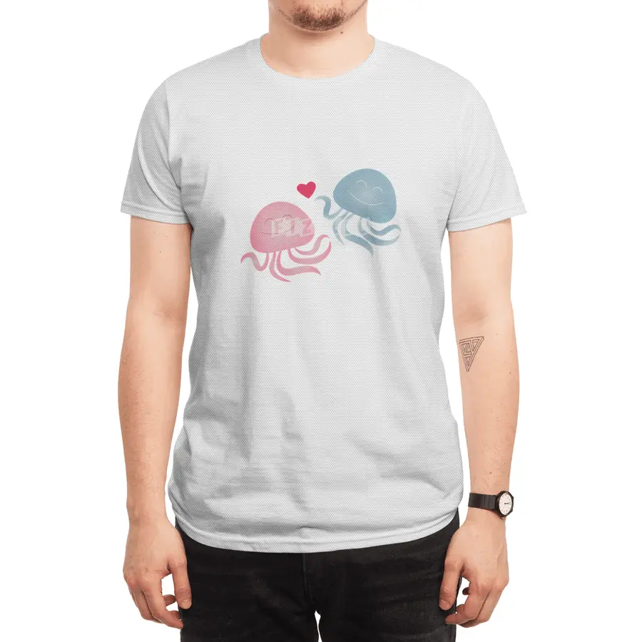 Jellyfish in love Spor T-Shirt