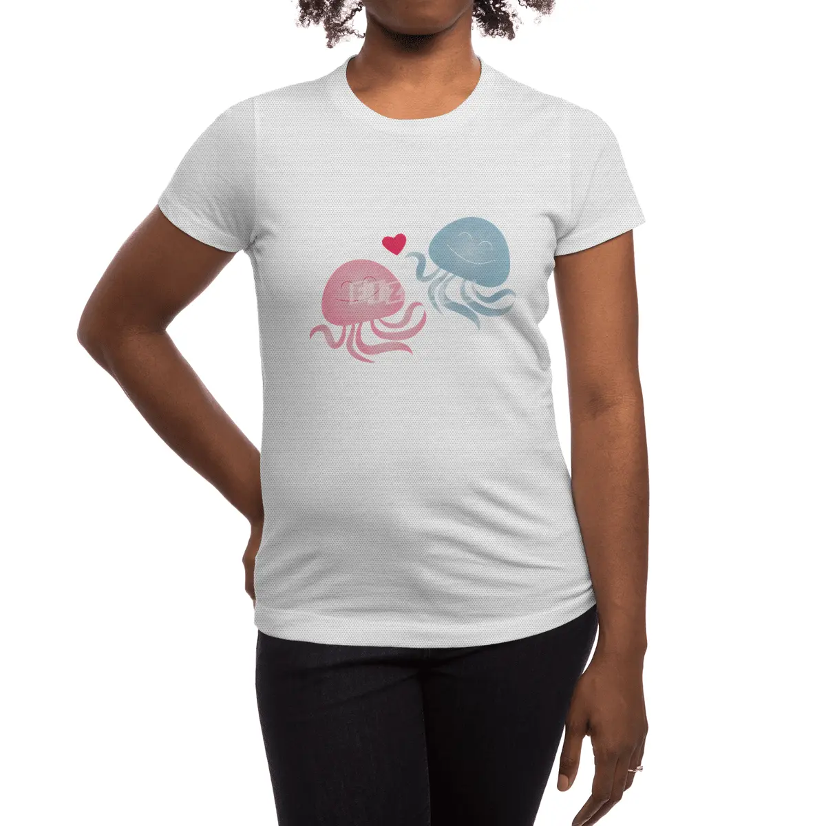 Jellyfish in love Spor T-Shirt